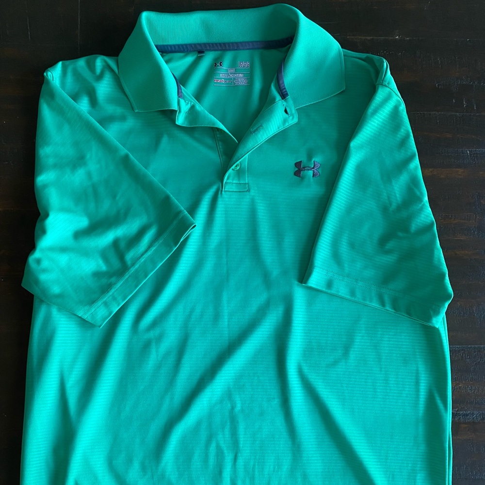 Men’s green Under Armour polo